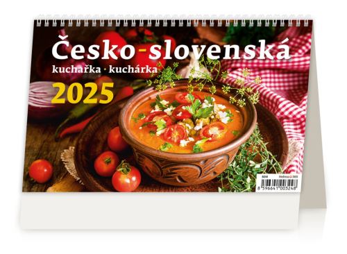 Stolní kalendář 2025 Helma - Česko-slovenská kuchařka
