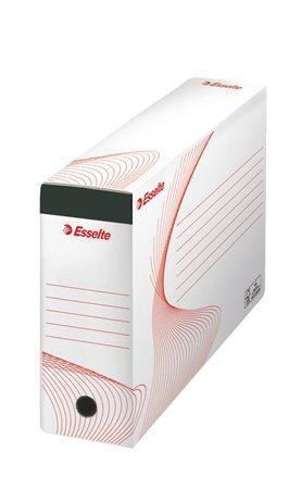 Archivační box na závěsné desky ESSELTE Standard, bílá, 117 mm, A4, recyklovaný karton