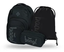 Školní batohový set 3-dílný Baagl Coolmate Black