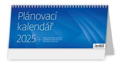 Stolní kalendář 2025 Helma - Plánovací MODRÝ