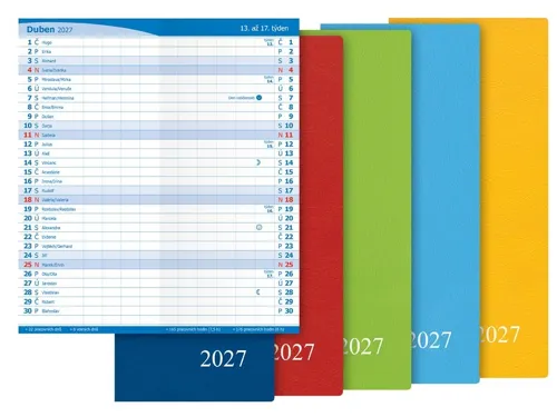 Měsíční diář 2027 MFP M101 PVC color mix