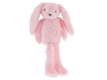Plyšový zajíček Mini Club s dlouhýma nohama 37 cm - růžový (1)
