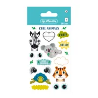 Etikety dětské Herlitz - Zvířátka, Cute animals 2 Etikety dětské Herlitz - Zvířátka, Cute animals 2