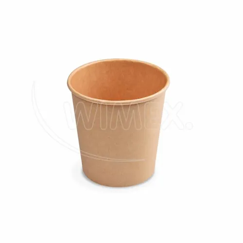 Papírový kelímek hnědý 200 ml, S (Ø 73 mm), 50 ks