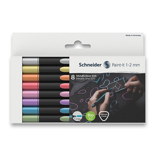 Levně Liner Schneider Paint-it Metallic - sada 8 barev