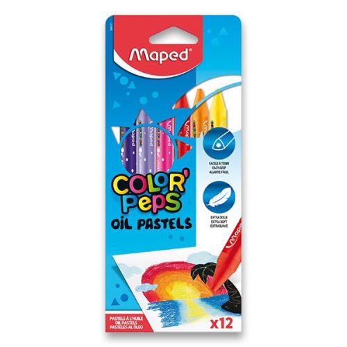 Olejové pastely Maped ColorPeps Oil Pastels - 12 barev