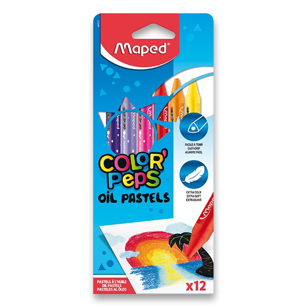 Levně Olejové pastely Maped ColorPeps Oil Pastels - 12 barev