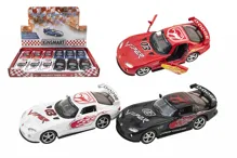 Auto Kinsmart Dodge Viper GTS-R 1:36, 12,5 cm na zpětné natažení - mix barev