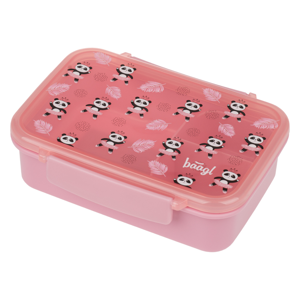 Levně Box na svačinu s přihrádkami BAAGL - Panda