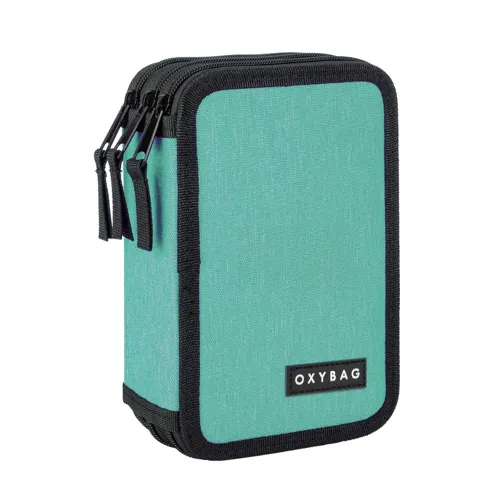 Školní penál 3-patrový prázdný Karton P+P Unicolor Mint