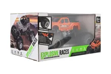 Auto RC pick-up Off road terénní 23 cm, 2,4 GHz se světlem - oranžové (1)