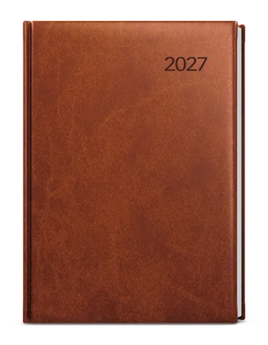Denní diář 2027 Baloušek David Vivella A5 hnědá
