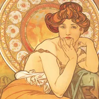 Nástěnný kalendář poznámkový 2027 Notique Alfons Mucha, 20 x 20 cm (5)