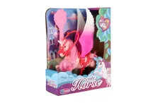 Jednorožec s křídly česací s hřebenem 22 cm - mix barev (2)