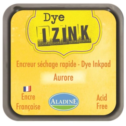 Razítkovací polštářek ALADINE IZINK DYE - Aurore, žlutá