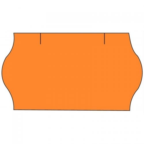 Cenové etikety na kotoučku 22x12 mm CONTACT - signální oranžové, 42ks