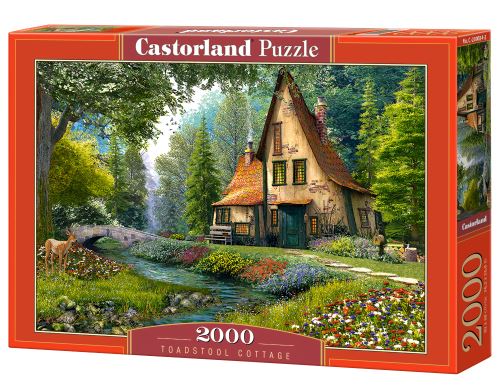 Puzzle Castorland 2000 dílků - Domek se špičatou stříškou u potoka