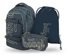 Školní batohový set 3dílný BAAGL Skate Max Wave