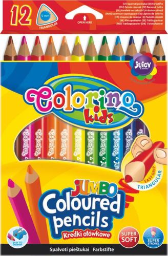 Pastelky Colorino trojhranné Jumbo - 12 barev