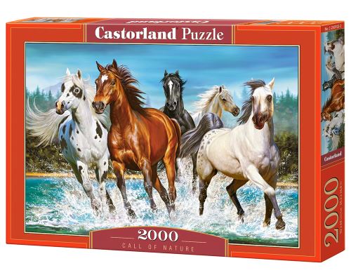 Puzzle Castorland 2000 dílků - Běžící koně
