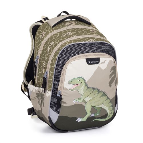 Bagmaster školní batoh LUMI 24 C DINOSAURUS + gumovací pero Pilot Frixion + 3 roky záruka