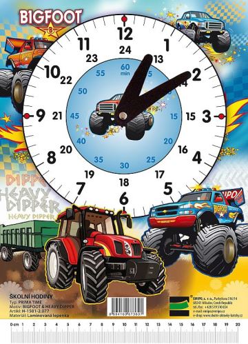 Školní hodiny Emipo Bigfoot - Traktor