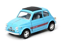 Auto Kinsmart Fiat 500 1:24, 12,5 cm na zpětné natažení - mix barev (1)