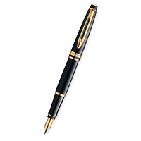 Waterman Expert Black Lacquer GT - plnící pero - hrot M Waterman Expert Black Lacquer GT - plnící pero - hrot M