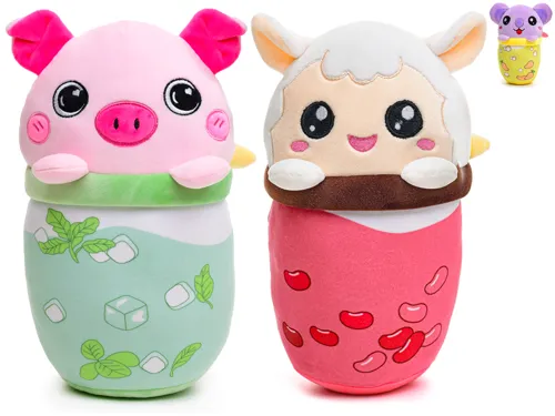 Plyšové zvířátko bubble tea 24 cm - mix motivů