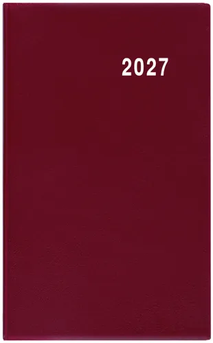 Týdenní diář 2027 Baloušek Gustav PVC bordó