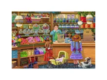 Dřevěné puzzle M 25,4x18,2 cm - Obchod, 200 dílků (1)