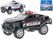 Auto policie kovové 13 cm na zpětné natažení - mix barev