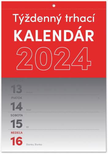 Trhací týždenný  kalendár A5 Presco Group 2024 SK