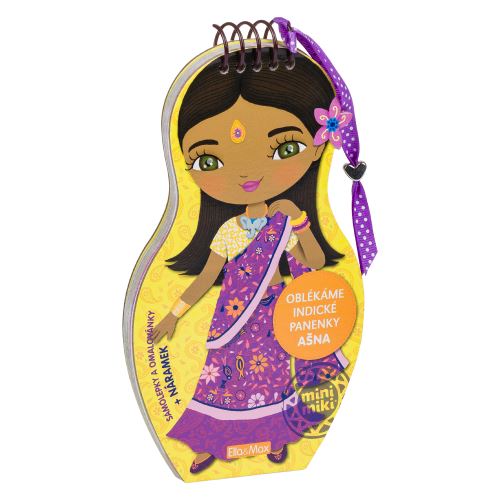 Oblékáme indické panenky AŠNA – omalovánky Ella a Max