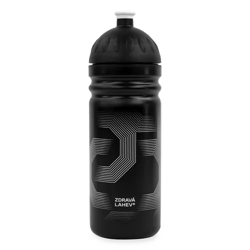 Zdravá lahev 700 ml s náhradní zátkou – Symetric černá