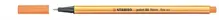 Liner Stabilo Point 88, 0,4mm - neonově oranžová