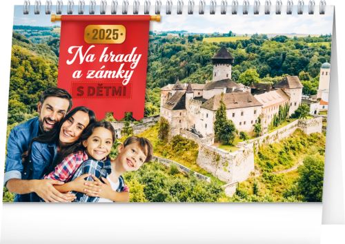 Stolní kalendář 2025 Presco Group - S dětmi na hrady a zámky