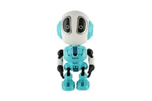 Robot ECHO opakující věty kovový modrý se zvukem a světlem 12 cm (4)