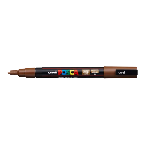Dekorační popisovač Posca PC-3M, hnědá (21), 0,9-1,3 mm
