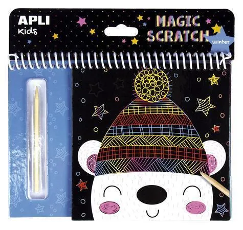Škrabací obrázky APLI "Magic Scratch Winter" - Zima