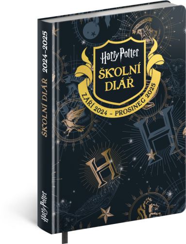 Školní diář Harry Potter (září 2024 – prosinec 2025), 9,8 × 14,5 cm
