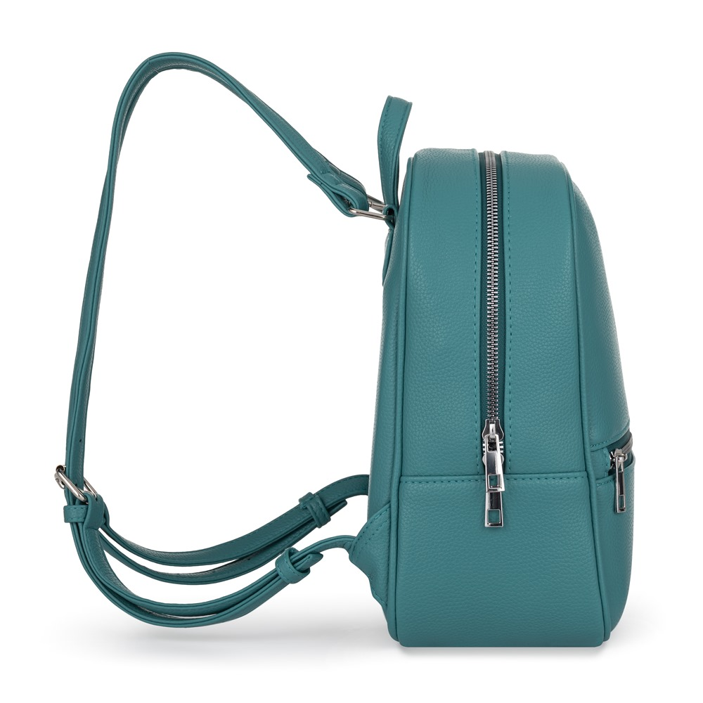 Dámský batoh Oxybag DIXY Leather Milano, pohled z boku s ramenními popruhy