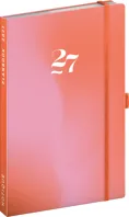 Planbook diář-notes 2027 Notique Korál, 13 x 21 cm