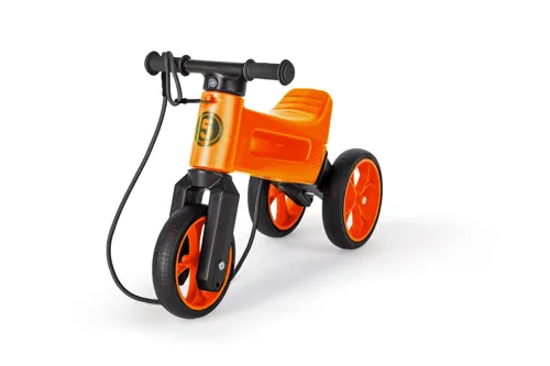 Odrážedlo Funny Wheels Rider SuperSport 2v1 oranžové, sáček