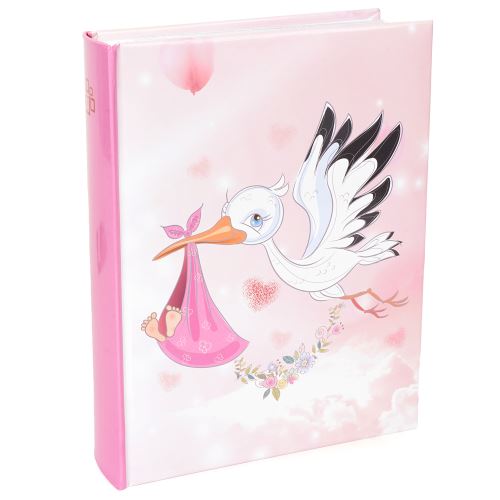 Fotoalbum B-46200S Stork Love 2 růžové, 10x15/200F