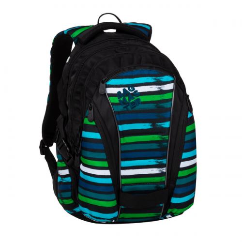 Bagmaster studentský batoh BAG 20 C Blue/Green/Black/White, 3 roky záruka