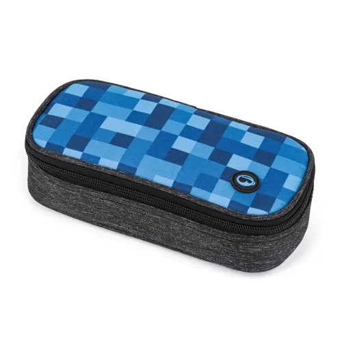 Studentský penál Bagmaster Case Porto 26 B modrý kostičky