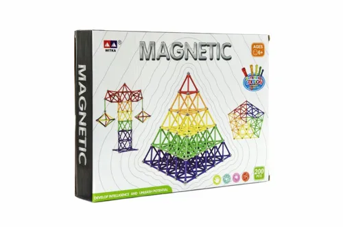 Magnetická stavebnice, 200 ks