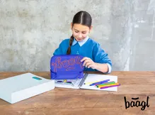 Školní penál Baagl Orange etue (4)