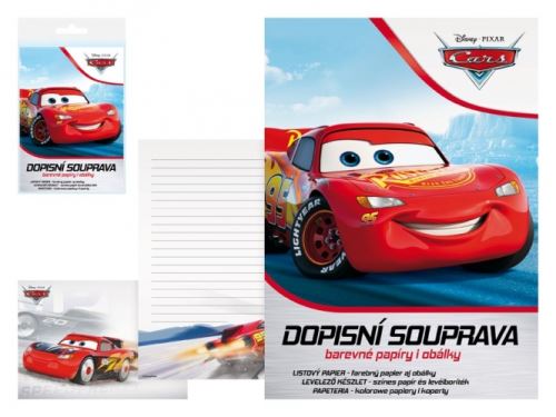 Dopisní papír barevný LUX 5+10 Disney (Cars)